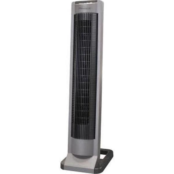 Homestead 35 in. Tall Column Fan with Oscillating Grill; Dark Grey & Black HO1624982 - main